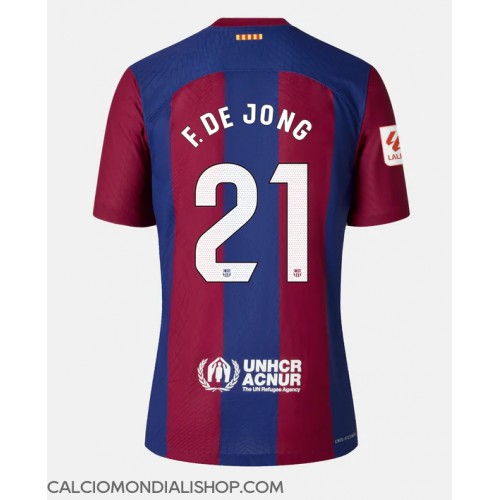 Maglie da calcio Barcelona Frenkie de Jong #21 Prima Maglia Femminile 2023-24 Manica Corta